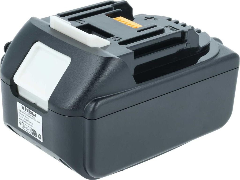 vhbw Akku Ersatz für Makita BL1860B für Werkzeug (3000 mAh, Li-Ion, 18 V), 1x USB-C Buchse