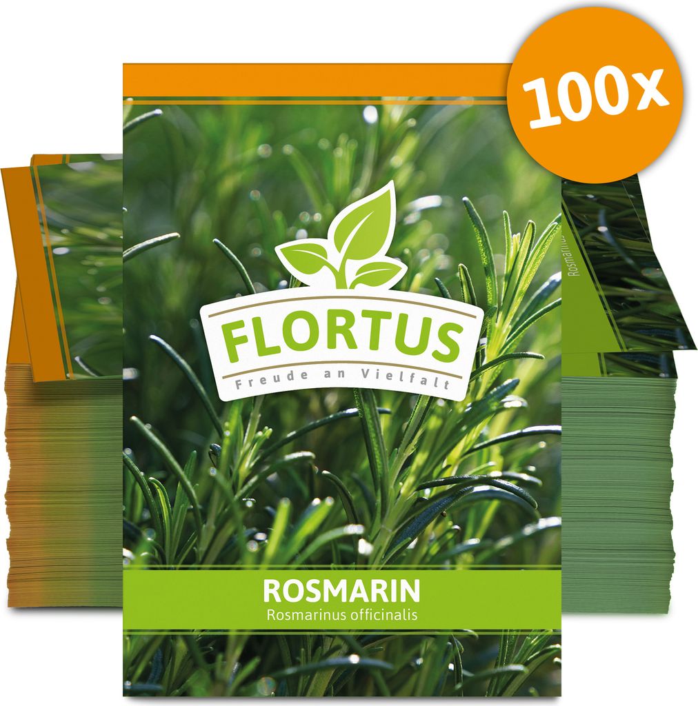 Rosmarin (100 Tütchen) | Rosmarinsamen von FLORTUS