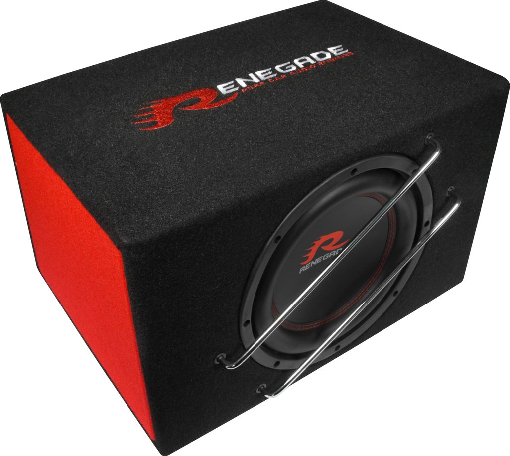 Bassreflex Subwoofer RENEGADE 25cm Aktiv 400 Watt Bassbox Basskiste RXV1000A