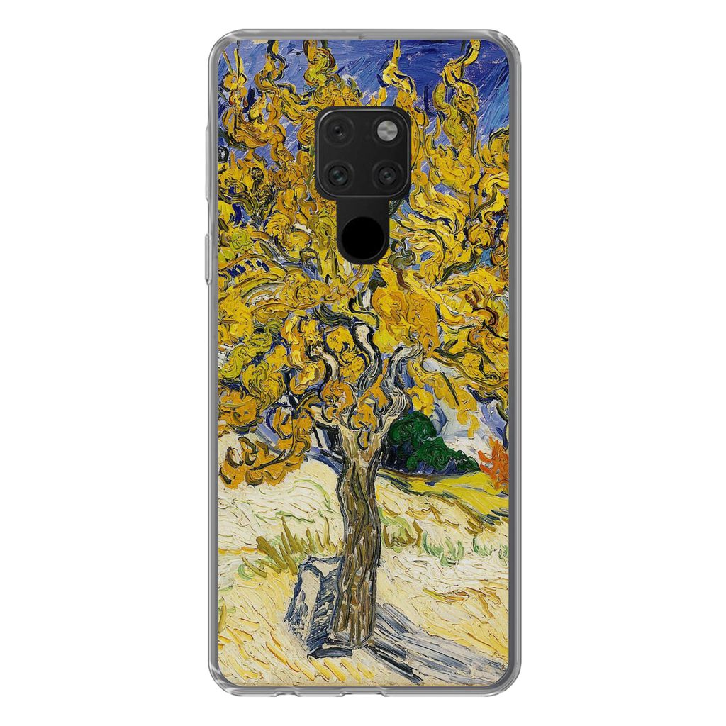 MuchoWow Handyhülle Schutzhülle Hülle für Huawei P40 Lite Maulbeerbaum - Vincent van Gogh Silikon Softcase Handy Hülle - Handy