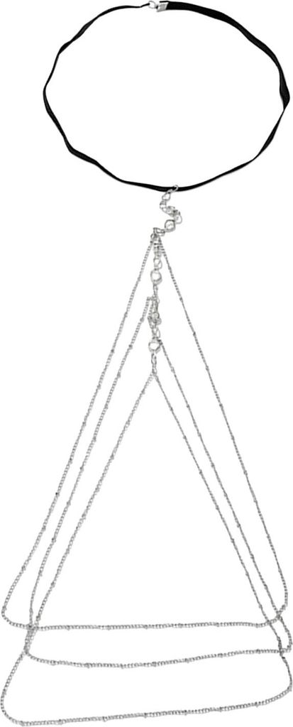 y Oberschenkelkette für Damen, verstellbar, mehrschichtige Diamantkette, Körperkette aus Gold-Weiß-Legierung für das Bein