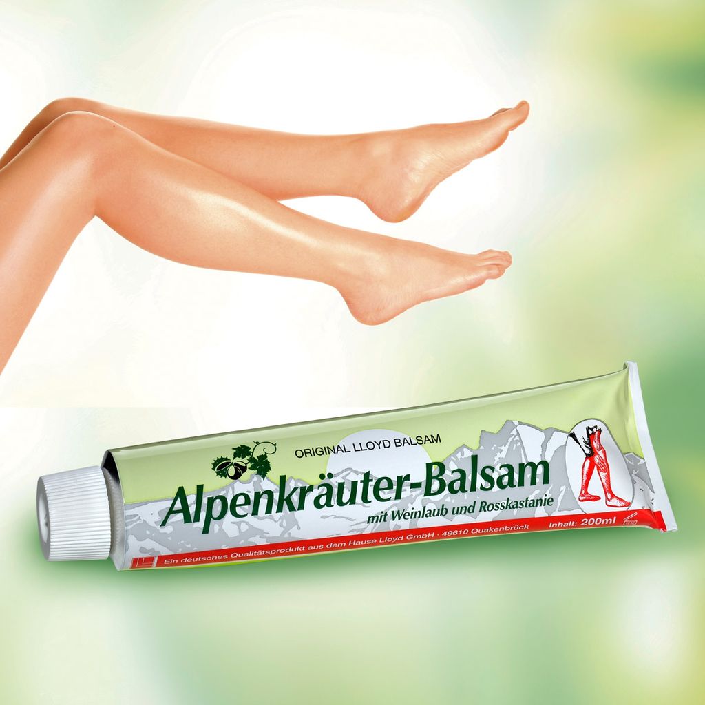 Balsamo alle erbe alpine con foglie di vite + ippocastano Immagine del prodotto 