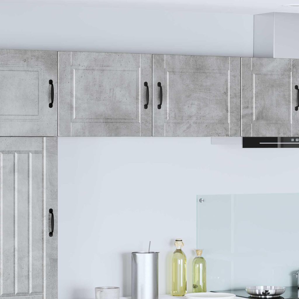 "Schlussverkauf" Küchenschrank 2 Stück - Buffetschrank/Sideboard Küche - Beton Grau 50x31x40 cm Holzwerkstoff C10025