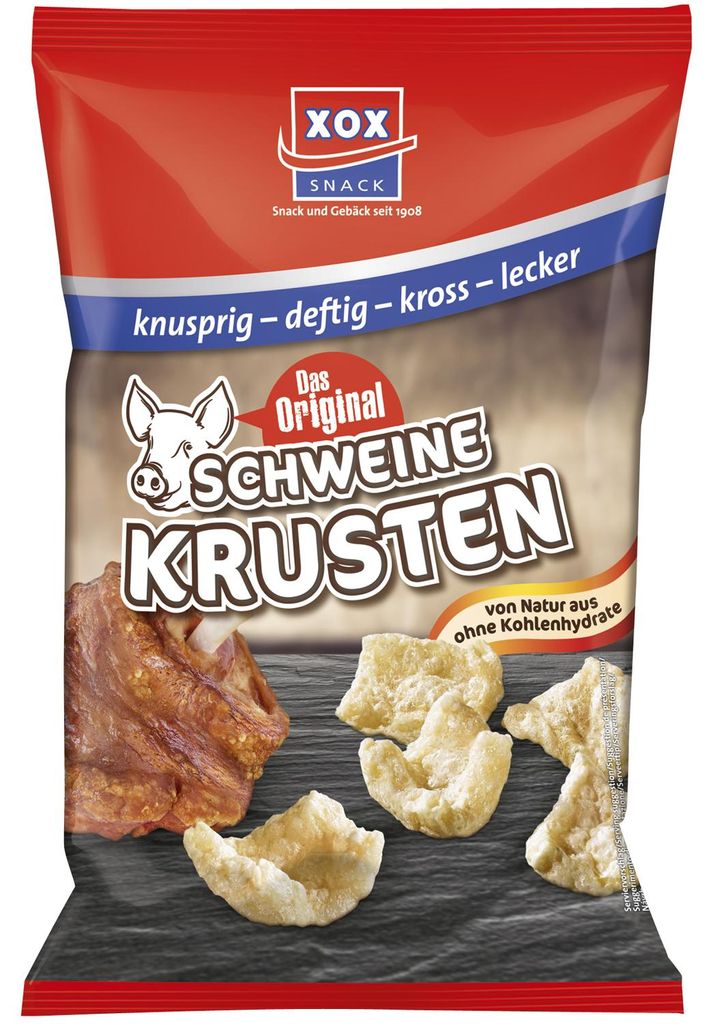 XOX Croûtes de porc dans leur propre graisse Couennes de Image du produit 