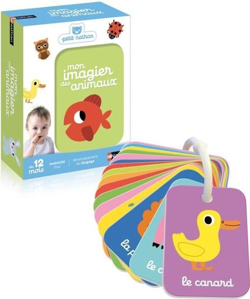 Nathan Mon imagier des animaux, 1 Jahr(e), Karton, Mehrfarbig