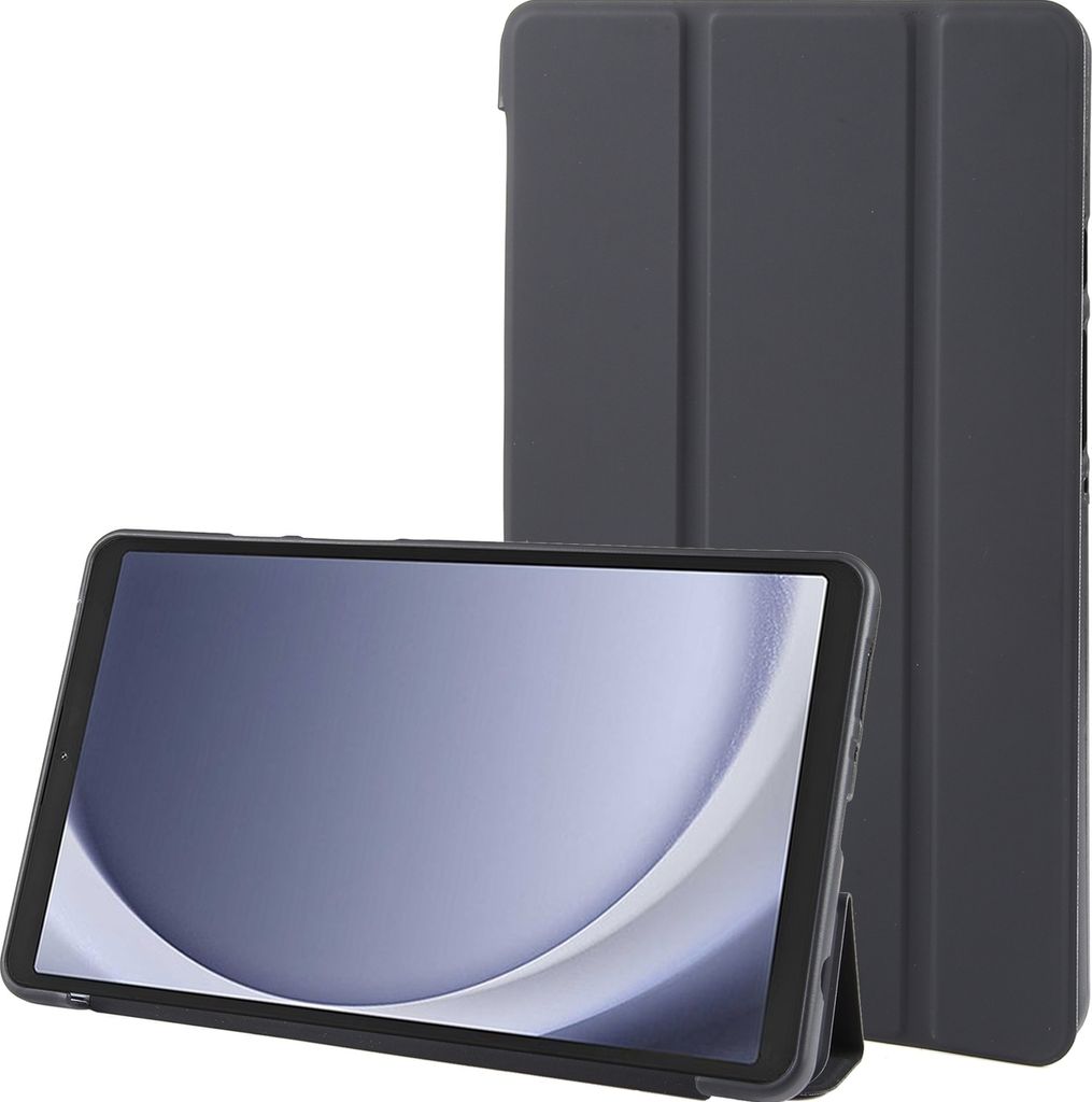 Mobigear Tri-Fold Gel Samsung Galaxy Tab A9 (2023) Hülle TPU,Kunstleder Klapphülle - Schwarz