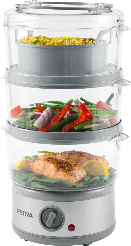 Naparovač s 3 úrovňami PETRA, 500 W, 7,5 l Obrázok produktu 