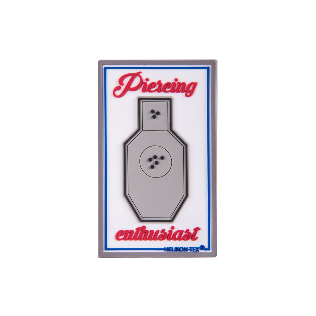 Helikon-Tex Piercing Enthusiast Patch – PVC – in mehreren Varianten erhältlich, Farbe:White