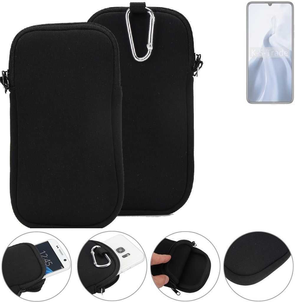 K-S-Trade Neopren-Hülle Handyhülle kompatibel mit Oukitel C51 Schutzhülle Neoprenhülle Sleeve Schutz-Hülle Gürtel Tasche Case Holster