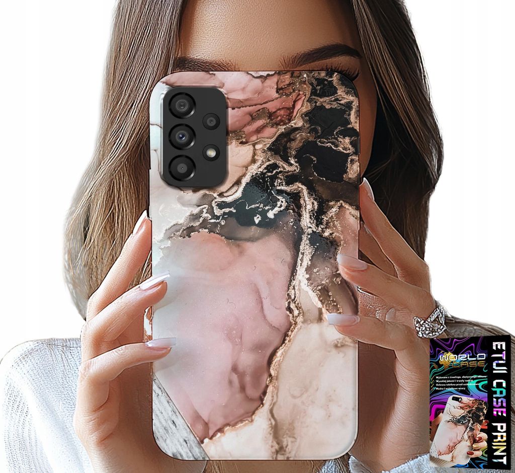 Etui Für Samsung Galaxy A33 5G - Elegantes Marmor Trendige Designs + Glas