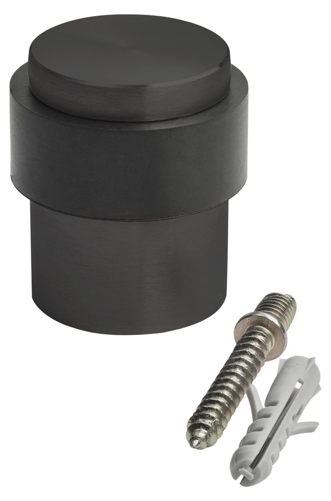 SOTECH Türstopper Thor Ø 36 mm schwarz – Bodenmontage Produktbild 
