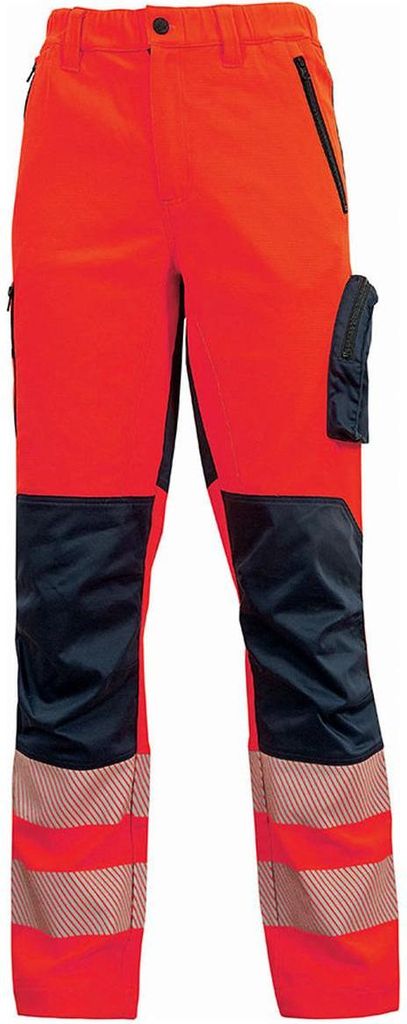 U-POWER Warnschutzhose Roy rot 2XL