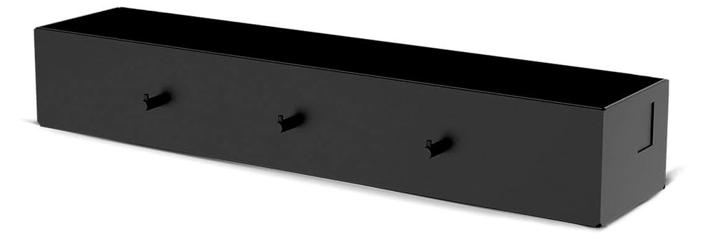 Universalablage & Gewürzregal für Außenküche – Flexibles Regal zum Einhängen oder Hinstellen – Inkl. 3 Haken – Verzinkter Stahl, Schw...