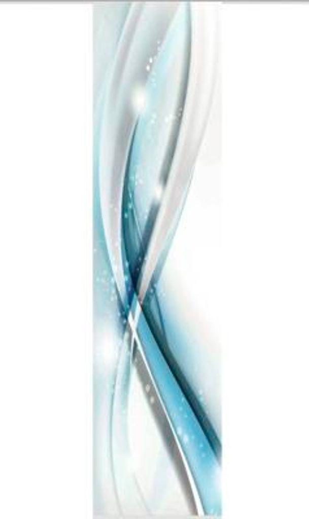 Schiebegardine Digitaldruck Gliwe aqua 60x245 cm