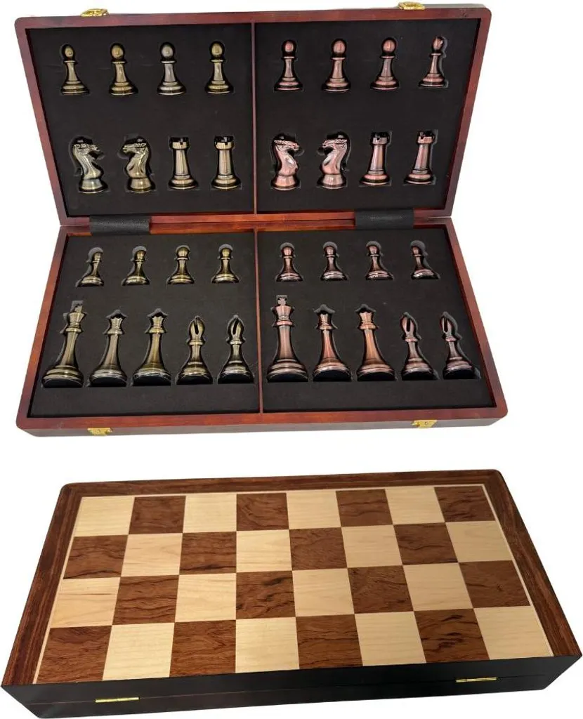 Jeu d'échecs de salon pliable pour des parties de luxe en famille