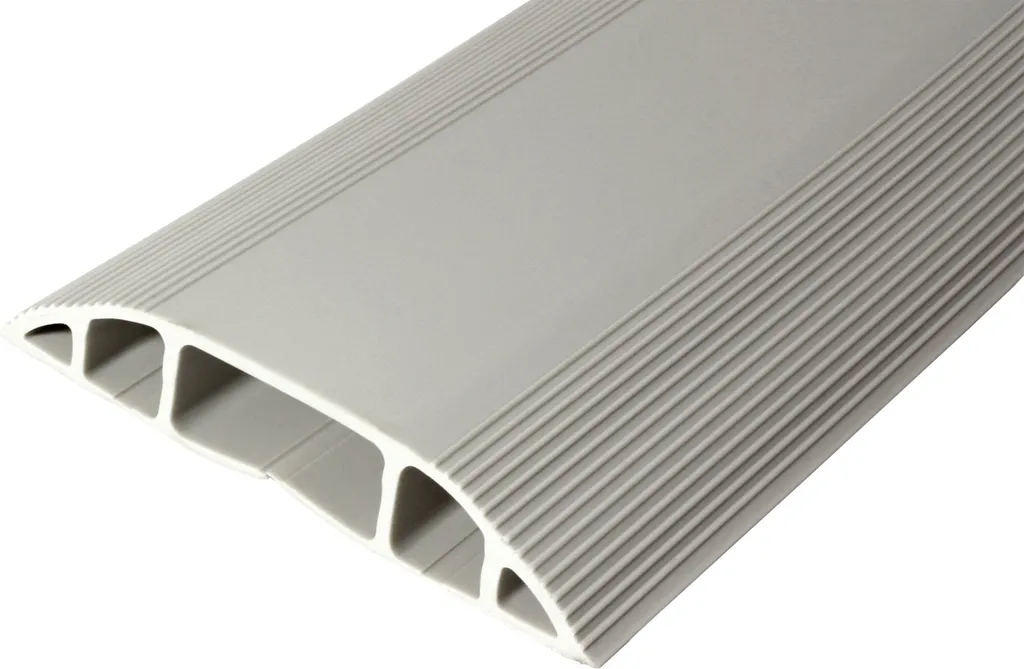 Dataflex Protection de câble Gris Clair - Guide-câble flexible 2 mètres
