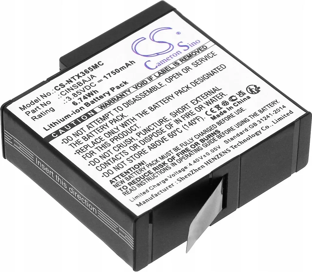 Batterie haute capacité 1650mAh pour Insta360 Ace Pro performance