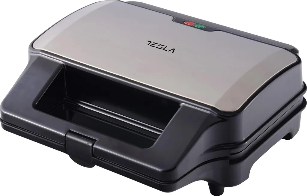 Appareil à croque-monsieur et gaufrier multifonction Tesla 900W Noir