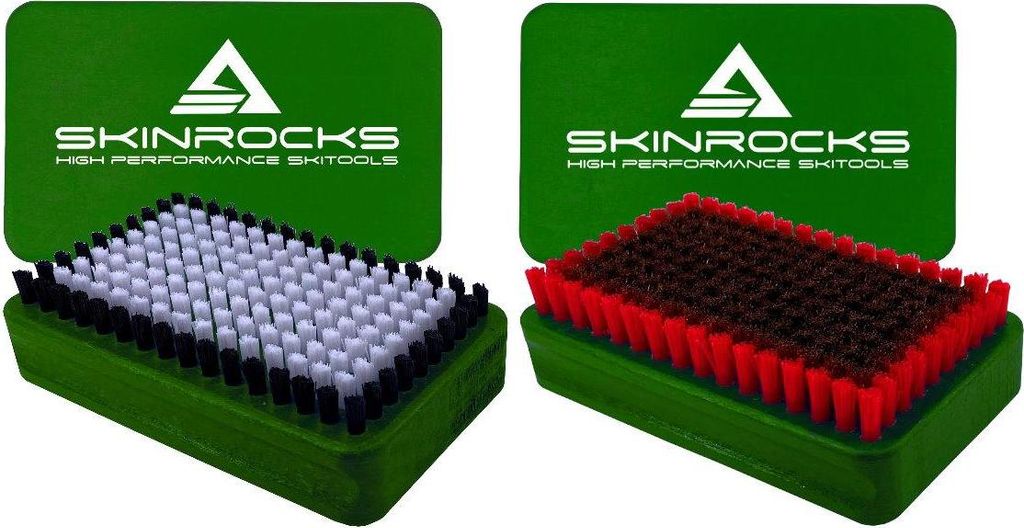 SkinRocks sada 2 kartáčů na lyže BaseBrush nylonový Obrázek produktu 