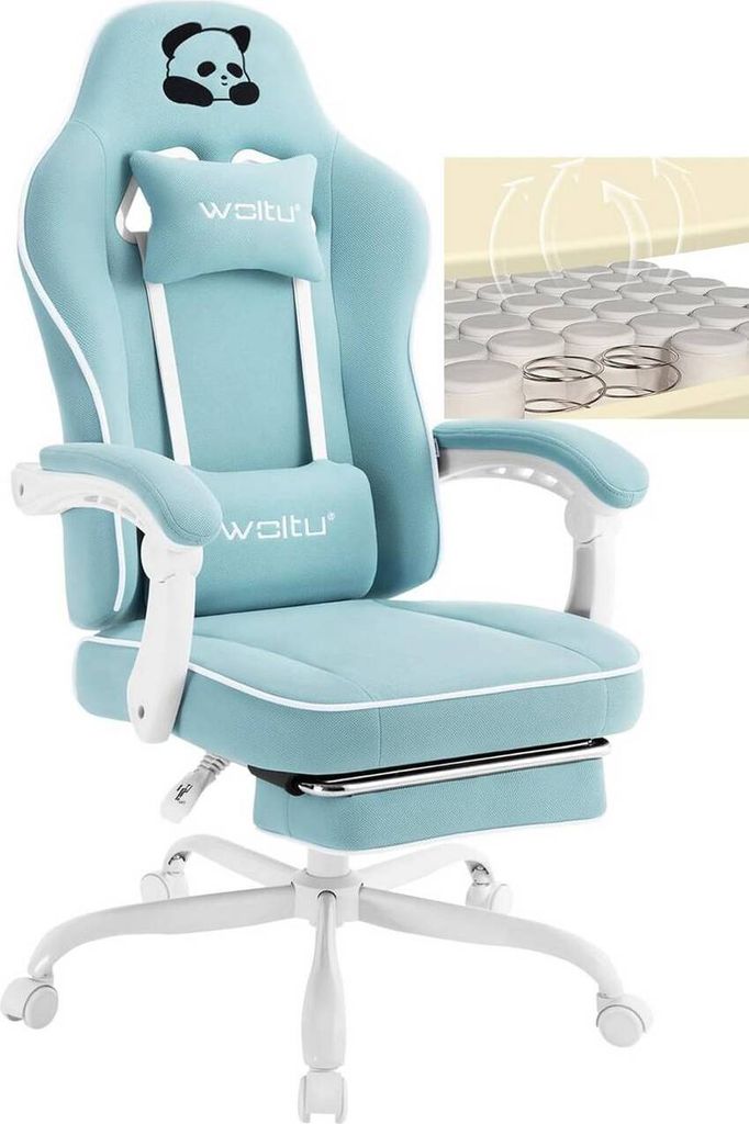 WOLTU Gaming Stuhl mit Taschenfederkissen, ergonomischer Produktbild 