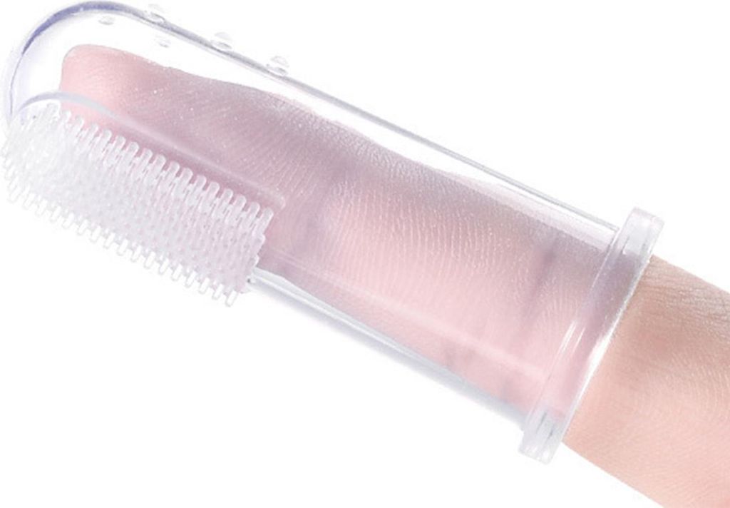 Baby-Fingerzahnbürste, Mundzungenreinigung, Silikon-Daumenschutz für Kleinkinder