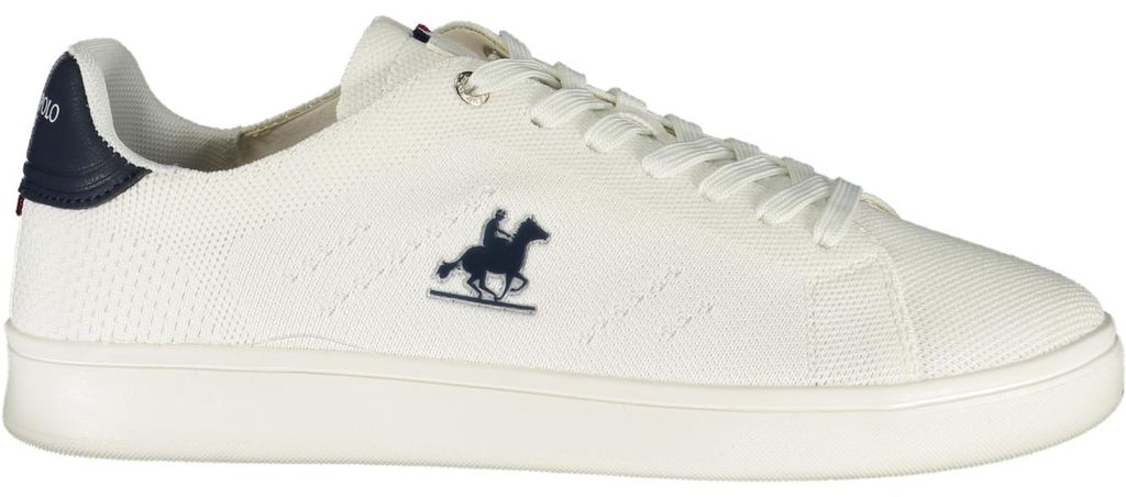 Sportliche Weiße Herrenschuhe mit Kontrastdetails und Komforteinlagen