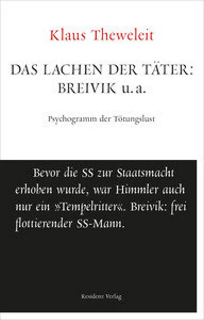 Livre Criminologie Das Lachen der Täter : Étude sur Anders Breivik u.a.