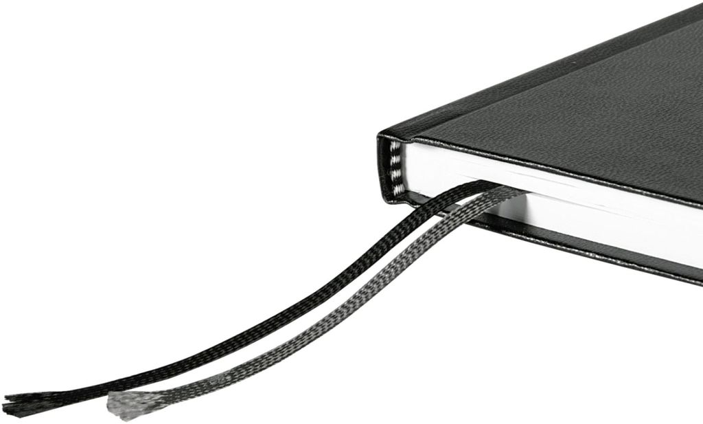 Protokollbuch A5 96 Blatt 80g/qm kariert Deckenband Balacron schwarz Packung mit 5 Stück