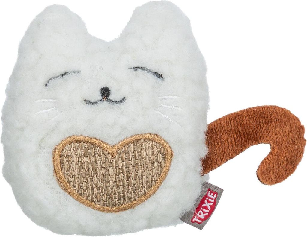 Trixie Katzenstoffplüsch mit Katzenminze, Katzenminze, weiß, beige