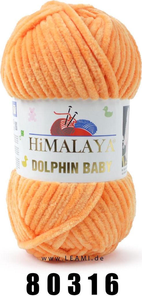 Himalaya Dolphin BABY (100g/120m) H 80316 orange Produktbild 