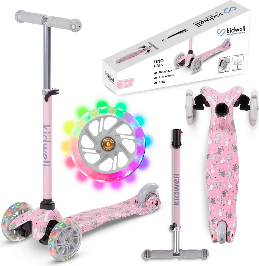 Trotinette Uno Cats Balance à Guidon Ajustable et Roues Ultra-Stables Kids