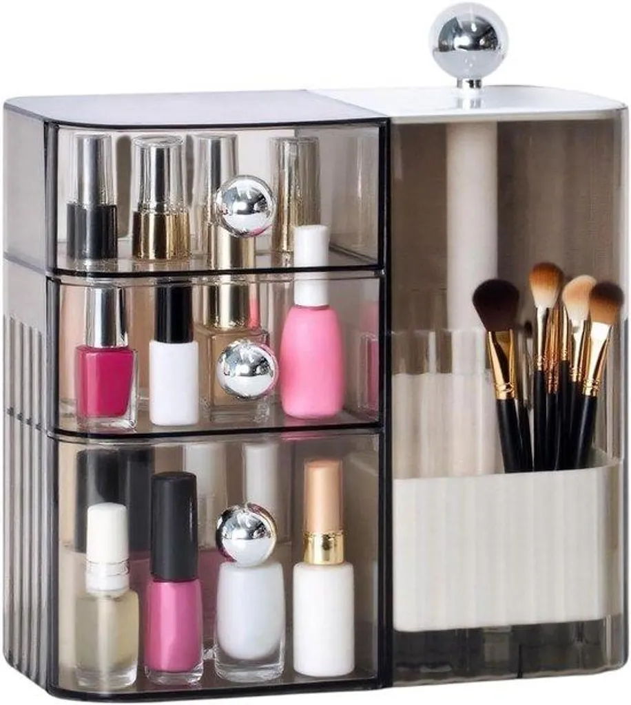 Organiseur de maquillage anti-poussière : fini le désordre en salle de bain