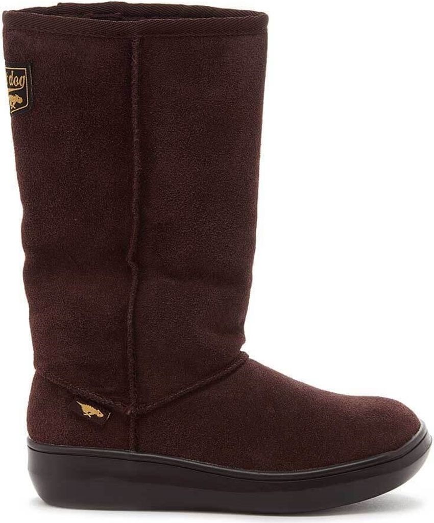Rocket Dog - Damen Lange Stiefel "Sugardaddy", Leder FS6937 (37 EU) (Schokoladenbraun)