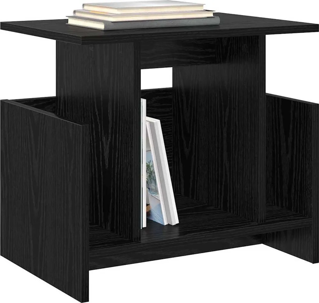 Offerta Mobile Porta TV vidaXL Rovere Nero 50x35x45 cm | Salvaspazio - 3