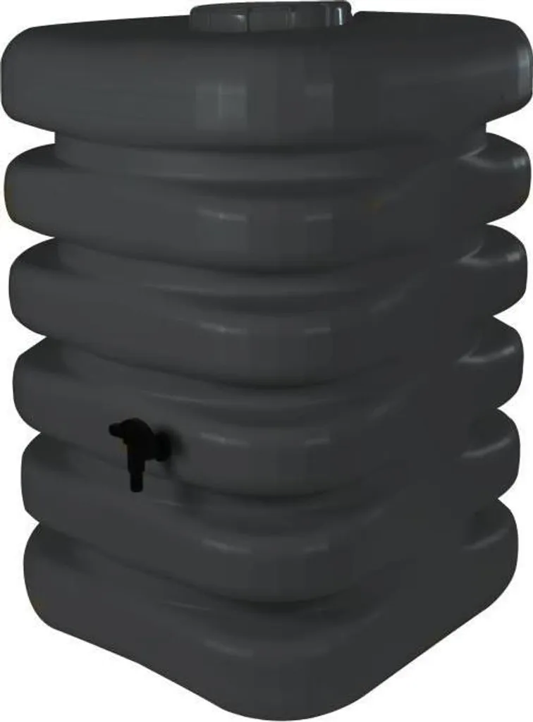 Récupérateur d'eau de pluie BELLI Cubique 350L Anthracite pour jardin