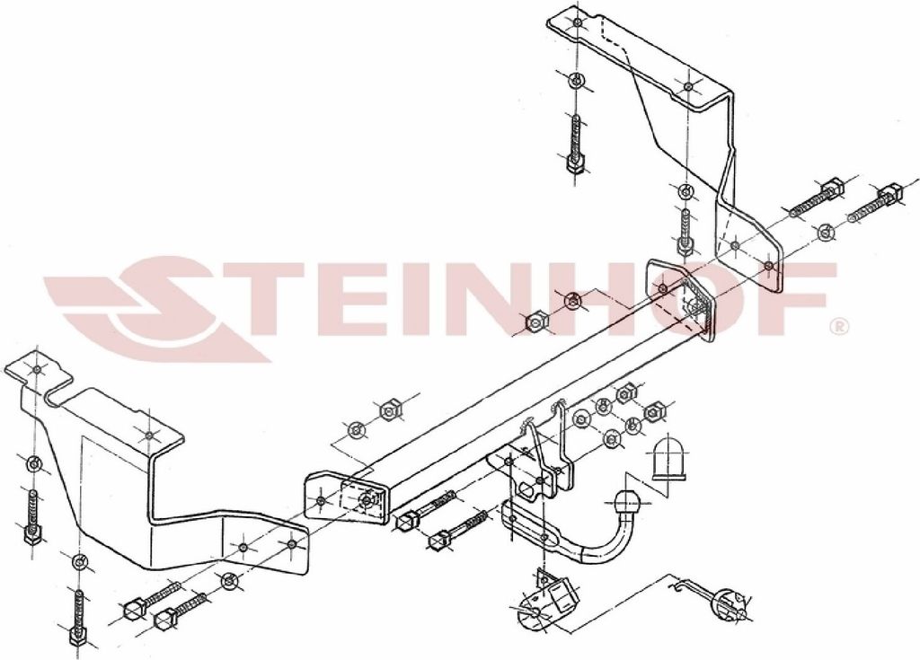 Z546215 Anhängerkupplung passend für CITROEN C5 09/2004-2008 starr