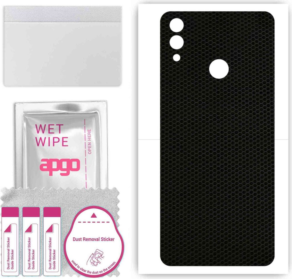 apgo Rückseite Schutzfolie, Skin, kompatibel mit Honor 8C, Hinten Displayschutzfolie aus Vinylfolie, kratzfest, einfache Montage - Matrix