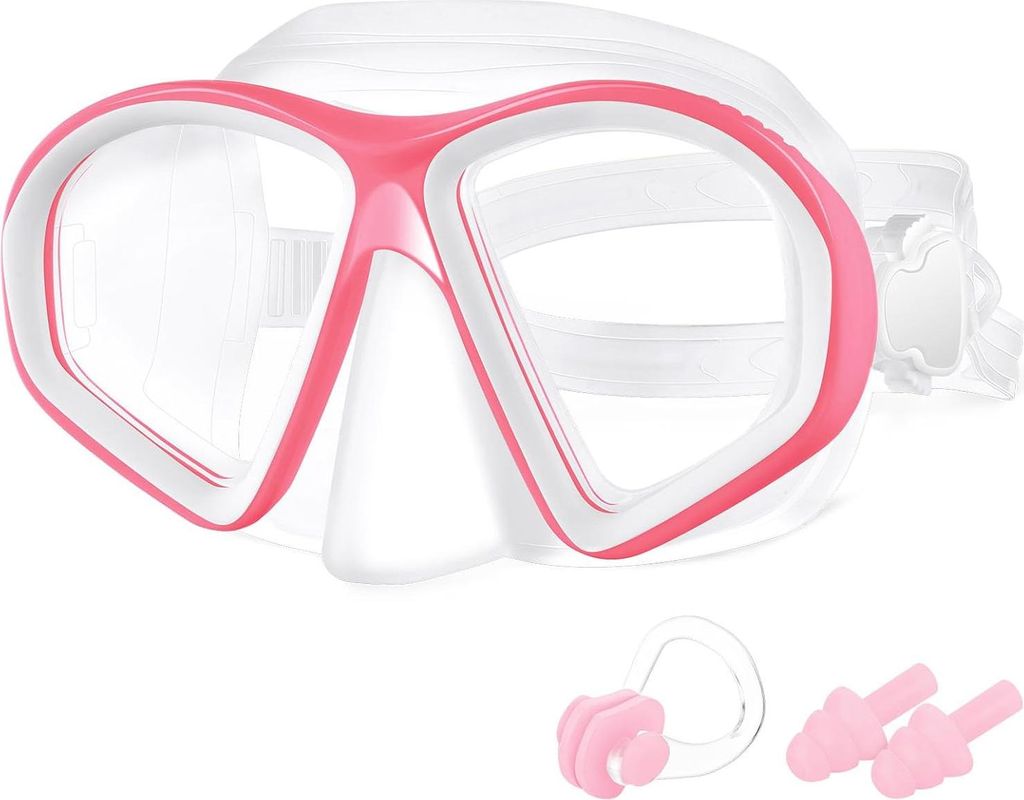 Schwimmbrille für Kinder - Anti-Beschlag, Leckschutz, UV-Schutz, Verstellbar, 180° Sicht, Großes Rahmen, Breite Sicht - Für 4-12 Jahre