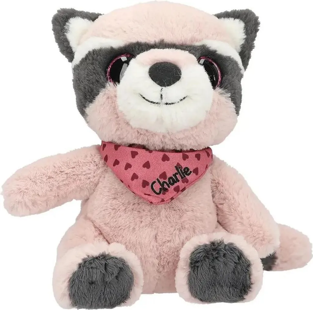 Peluche Snukis Raton Laveur 18 cm - Finition Haut de Gamme et Yeux XXL