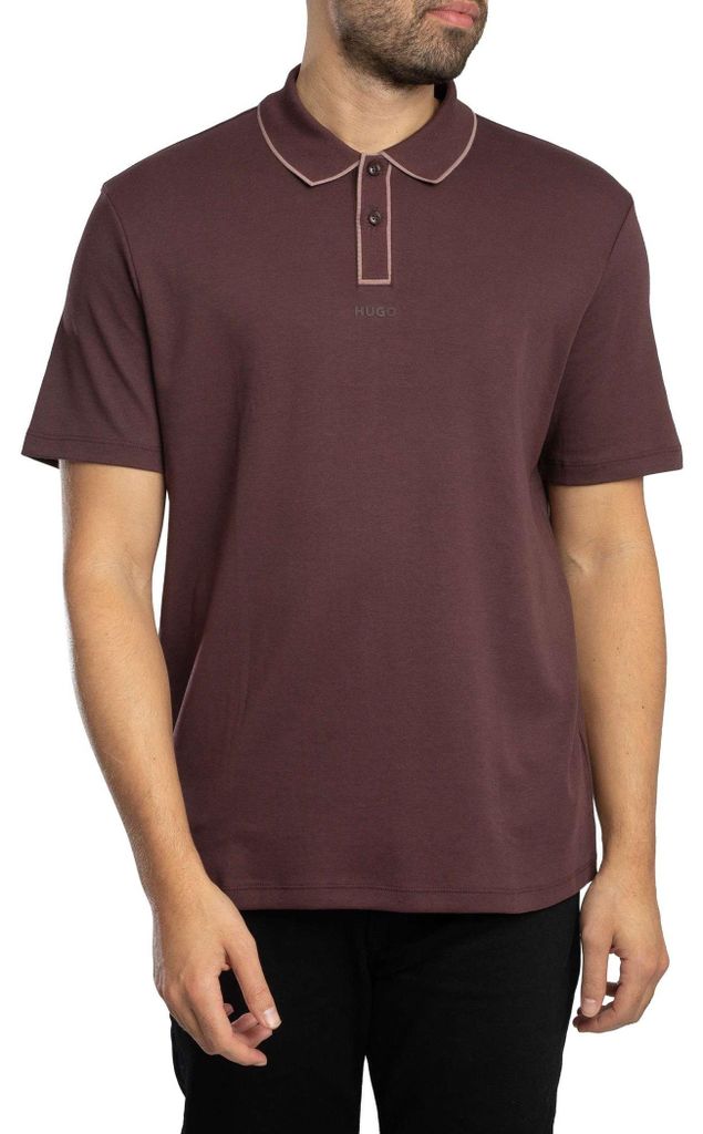 HUGO Dalumo Polohemd, Braun L