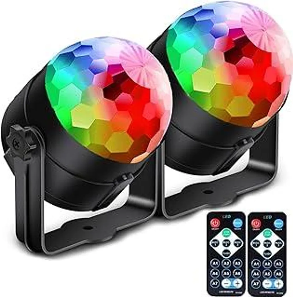 2 Luci Discoteca per Bambini USB - Illuminazione Festa di Compleanno