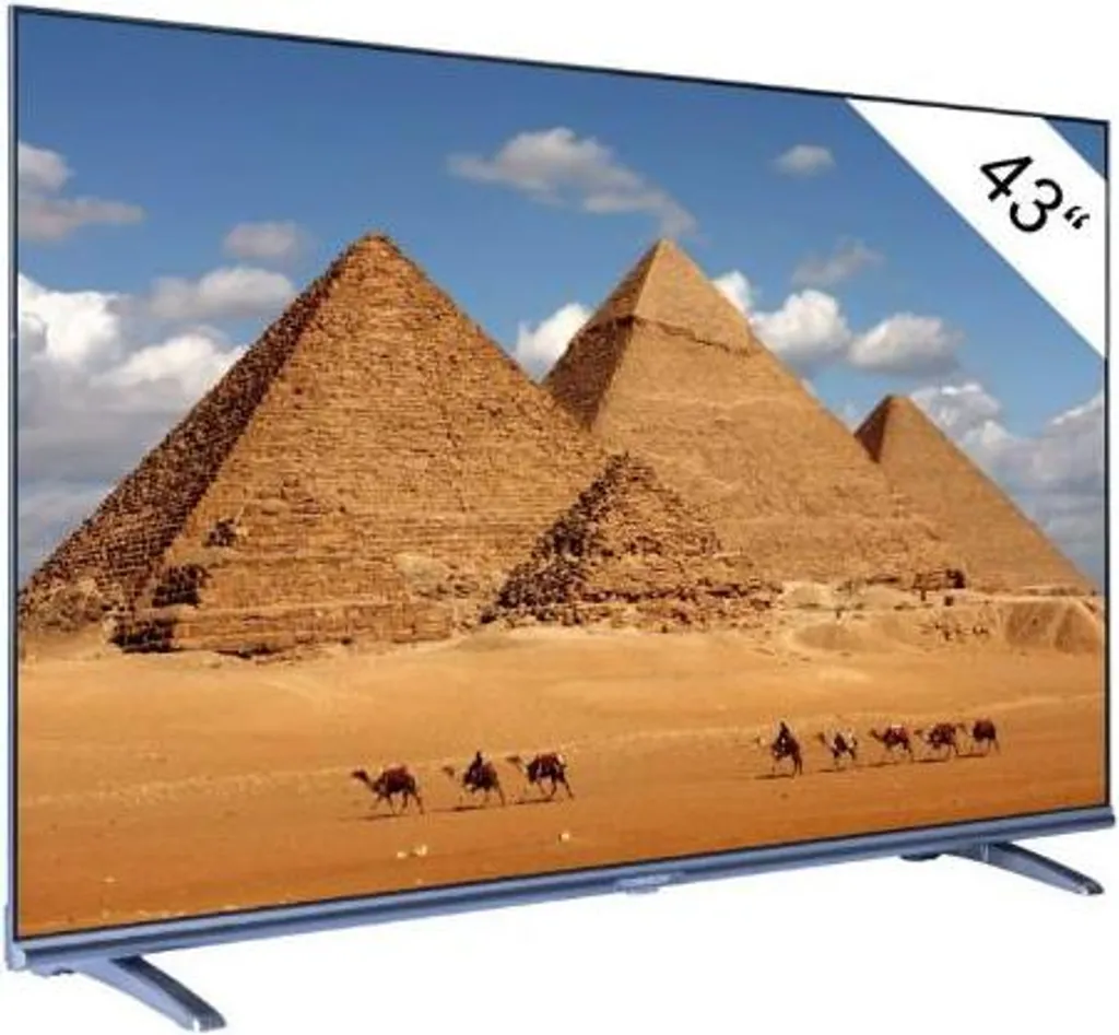TV LED 43 pouces Tornado 43EA3300X Noir 109cm pour un salon moderne