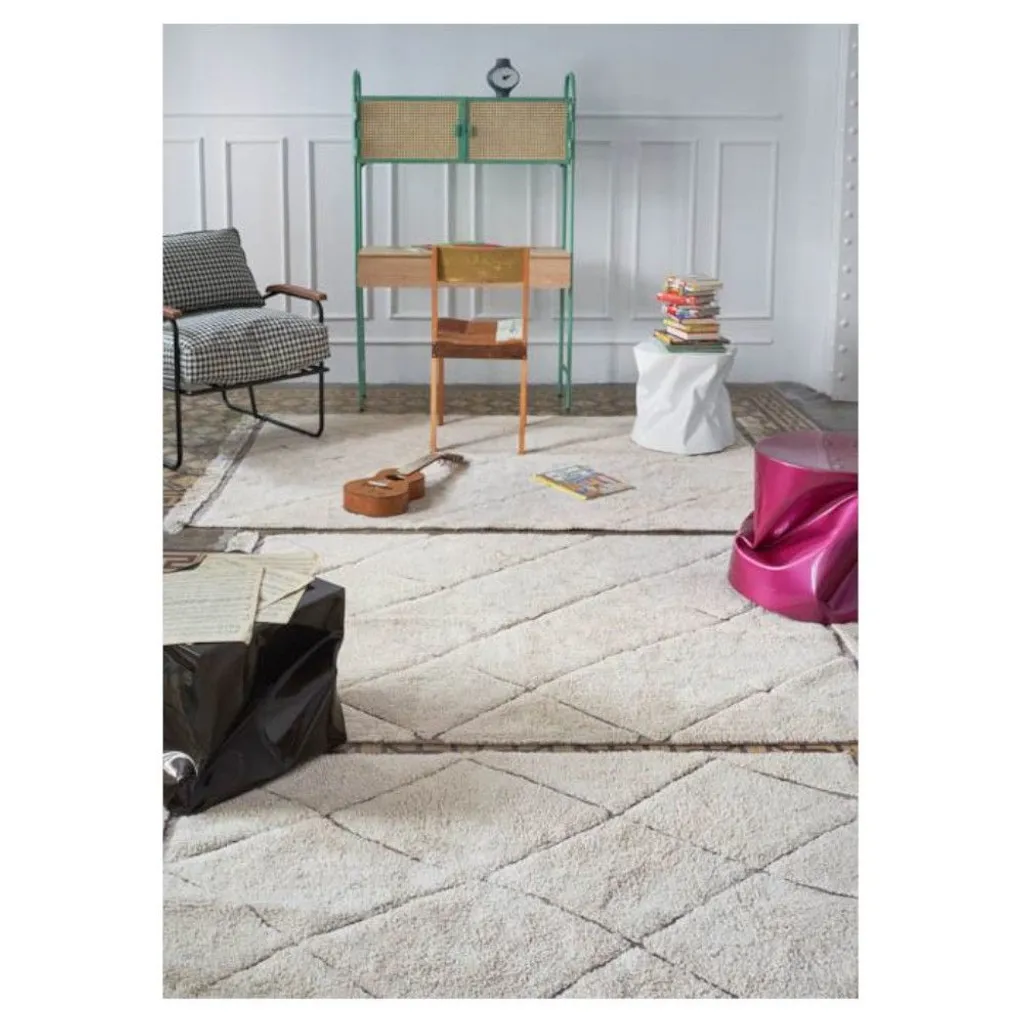 Tapis en coton RugCycled Bereber 90 x 130 cm - Design éco-responsable