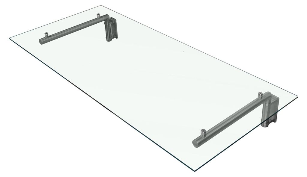 Haustür Vordach Glas - 120cm x 80cm Produktbild 