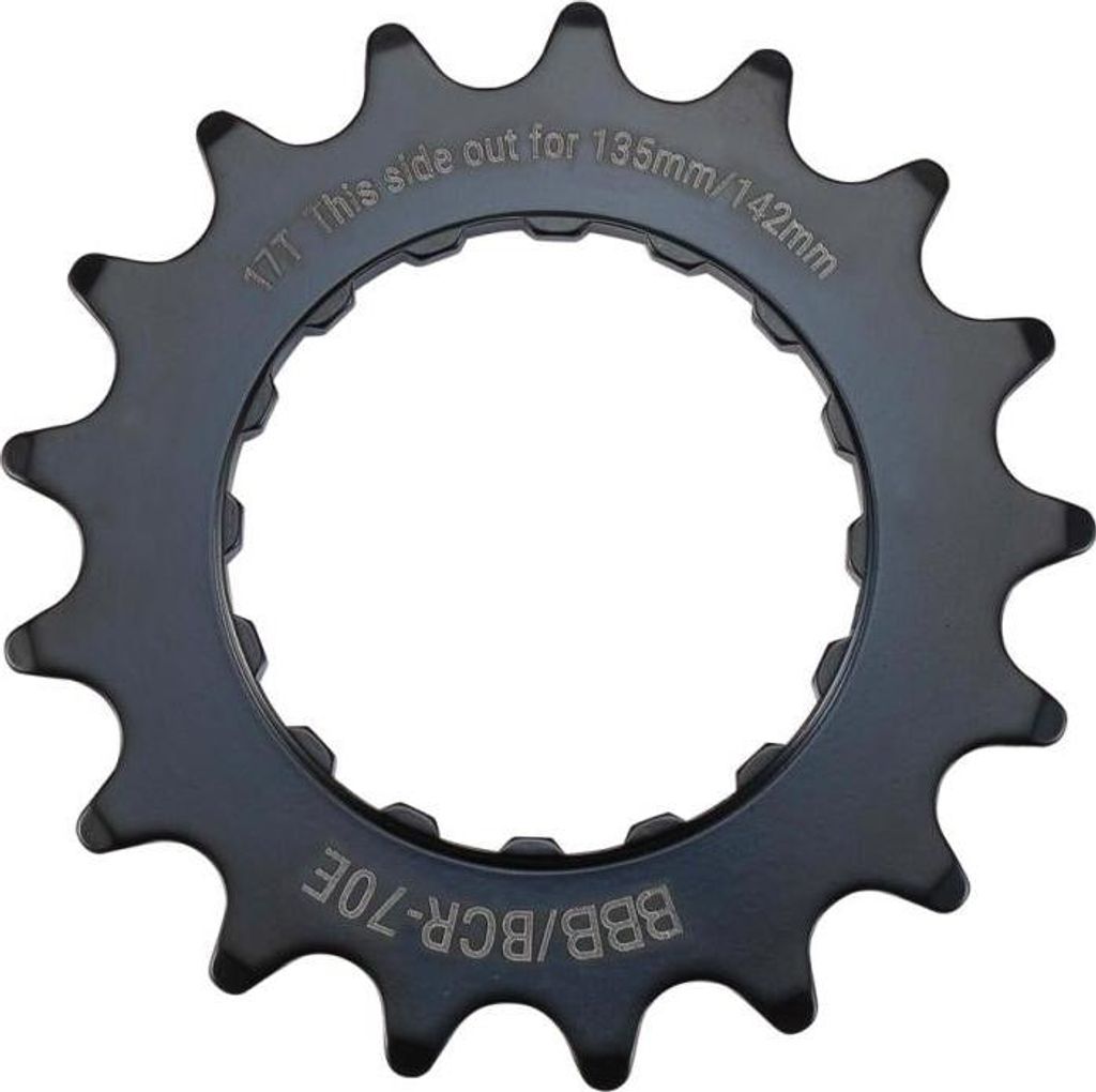 BBB Cycling BBB E-Bike Sprocket 17 Teeth 17 schwarz - robuster E-Bike Ritzelk...