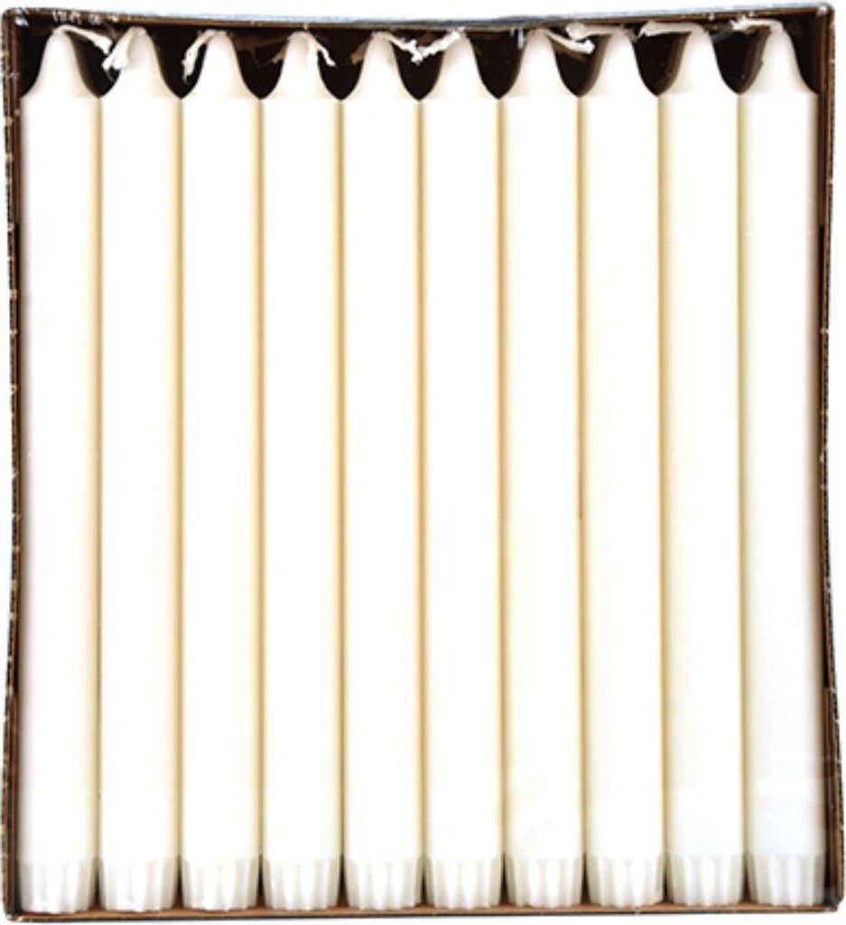 PAPSTAR Kronkerzen 2,2 cm, 20 cm lang, 100 % Stearin, weiß Produktbild 