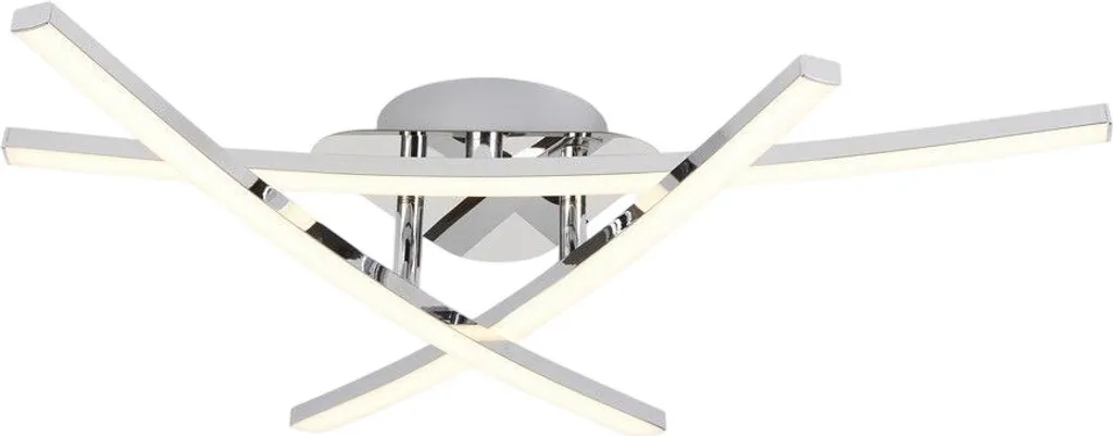 Grand Plafonnier Carré LED 50x50 cm 18W Blanc Chaud pour Salon - 2