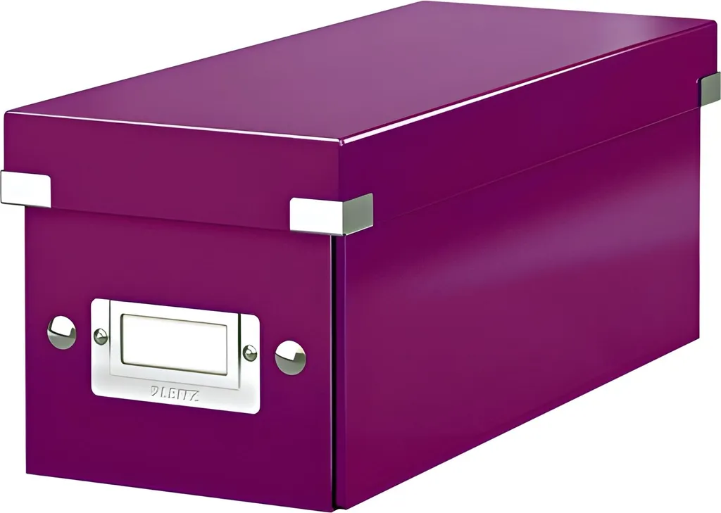 Leitz 6041-00-62 WOW Scatola Archivio CD Viola - Organizzazione Premium
