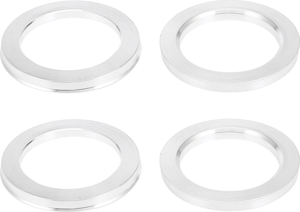 4 Stücke Alufelgen Zentrierringe Distanzringe für Universal 108-78.1mm Silberton