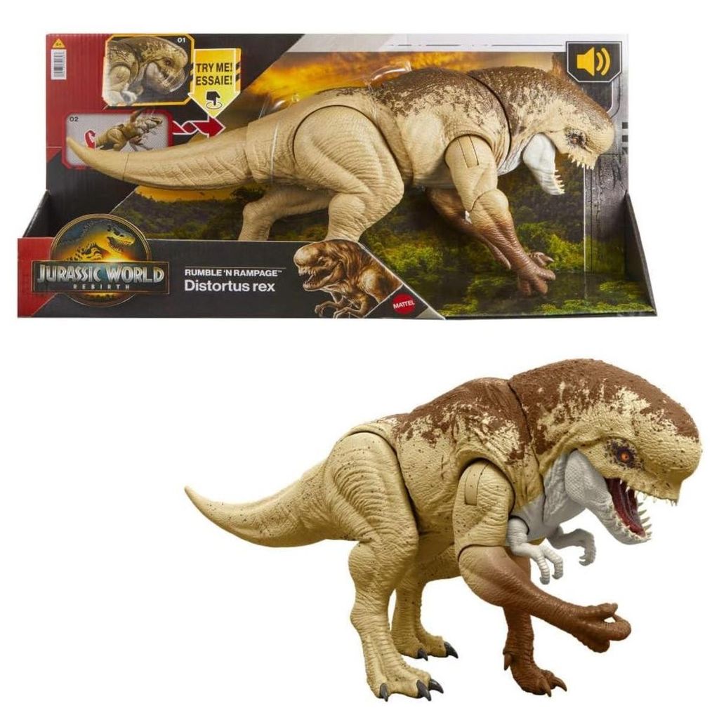 Jurassic World - Distortus rex Ultimate Battle Action Productafbeelding 